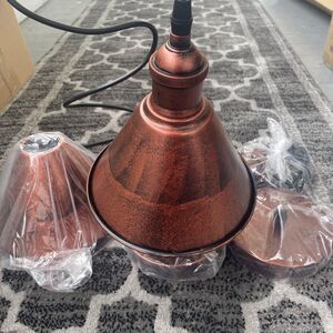 Industrial Retro Pendant Light Vintage Chandelier Ceiling Hanging Lamp Set